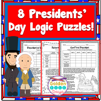 Preview of Enrichment Activities Presidents' Day Election Logic Puzzles Fast Finishers