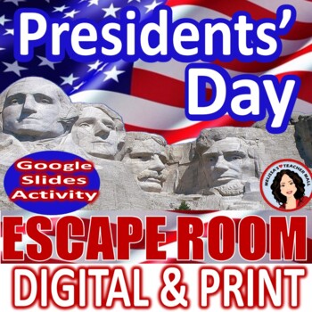 Preview of Presidents Day Activities Escape Room Activity