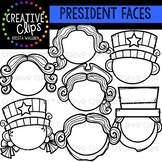 Presidents Day Face Templates {Creative Clips Clipart}