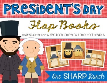 Preview of President's Day Flap Book {Graphic Organizers, Templates & Emergent Readers}