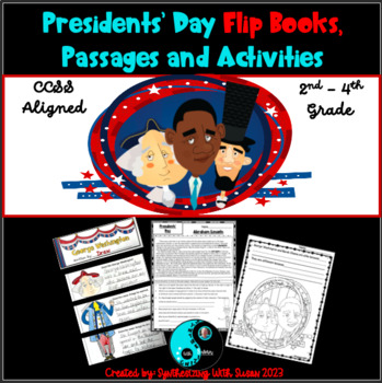 Preview of Presidents' Day Flip Book, Passages, Compare/Contrast and Writing Activities