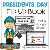 Presidents Day Activities Digital and Print Flip Up Book