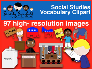 Preview of Social Studies Clipart Set {FREEBIE} - Great for President's Day & 4th of July