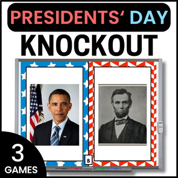 Preview of Presidents Day Games - George Washington, Abraham Lincoln, Barack Obama