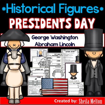 Preview of Presidents Day, George Washington, Abraham Lincoln, Activities, Printables