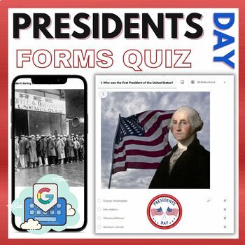 Preview of Presidents Day Google Forms Quiz