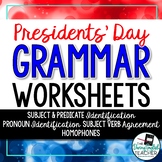 Presidents' Day Grammar Worksheets