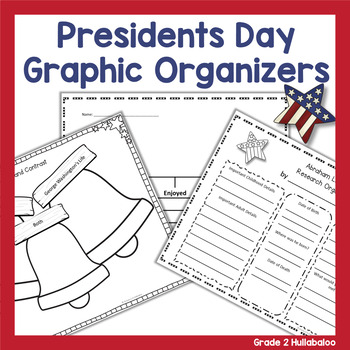 Preview of Presidents Day Graphic Organizers and Presidents Day Research Organizers