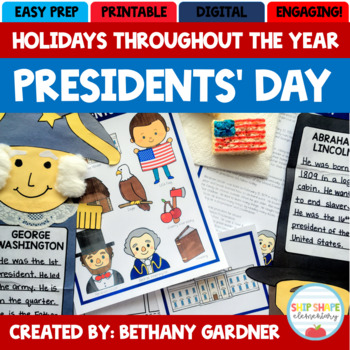 Preview of Presidents' Day - Holidays Throughout the Year - Printable + Digital!