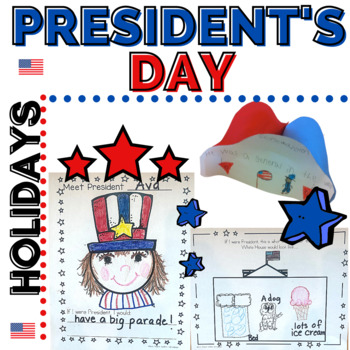 Preview of Presidents Day Activities | If I were President | Writing | Kinder & 1st grade