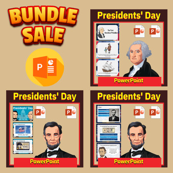 Preview of Presidents' Day Informational PowerPoint bundle