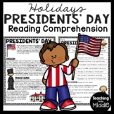 Presidents' Day Informational Text Reading Comprehension W