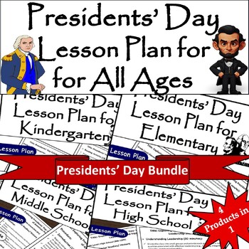 Preview of Presidents’ Day Lesson Plans Bundle: Educational Activities for All Ages/ K-12th