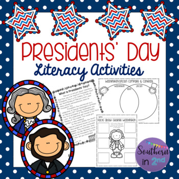 Preview of Presidents' Day Literacy Activities (Reading Passages, Writing, and MORE)