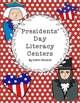 Preview of Presidents' Day Literacy Center Activities!