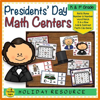 Preview of Presidents' Day  Math Centers