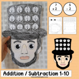 Presidents Day Math Craft Abraham Lincoln Addition Subtrac