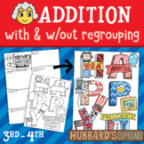 Presidents Day Math - Up to 3-Digit Addition With & W/out 