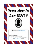 President's Day Math Word Problems for Intermediate & Midd