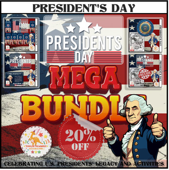 Preview of Presidents' Day Mega Bundle: Celebrating U.S. Presidents' Legacy and Activities