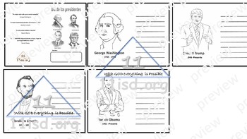 Preview of Presidents' Day Mini Book (Spanish)
