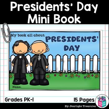 Preview of Presidents' Day Mini Book for Early Readers: Presidents' Day