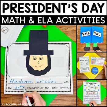 Preview of President's Day Activities and Crafts - George Washington and Abraham Lincoln