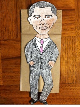 Preview of President's Day Obama Puppet