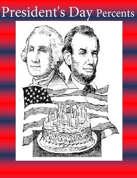 Preview of Presidents Day Percent Worksheets