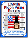 Presidents Day Math Center: Abraham Lincoln Place Value 10
