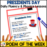 Presidents Day Poem of the Week with Phonics Lessons | Sha