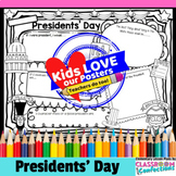Presidents' Day Activity : Doodle Style Writing Organizer 