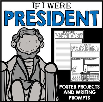 Preview of Presidents' Day Poster Project and Writing Activities