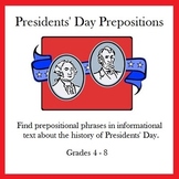 Presidents' Day Prepositions