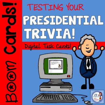 Preview of Presidents Day Presidential Trivia BOOM Cards