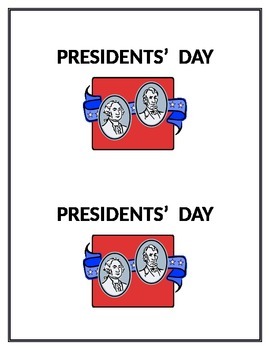 Preview of Presidents Day Printable Book