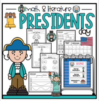 Preview of Presidents Day Printable Math and Literature
