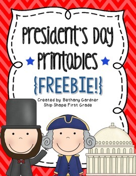Preview of President's Day Printables {Freebie!}