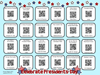 Preview of President's Day QR Codes