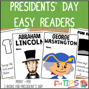 Preview of Presidents Day Readers Coloring Book, Abraham Lincoln & George Washington