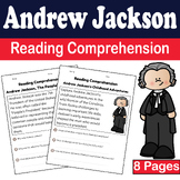 Presidents Day Reading Comprehension: Explore Andrew Jacks