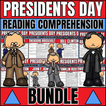 Preview of Presidents Day Reading Comprehension Passages and Questions BUNDLE