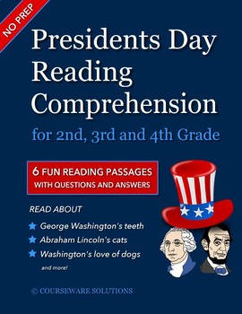 Preview of Presidents Day Reading Comprehension Passages and Questions