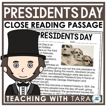 Preview of Presidents Day | Close Reading Passage