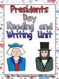 Presidents Day Reading and Writing Unit for Kindergarten o