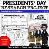 Presidents' Day Research Project: Washington, Lincoln, & J