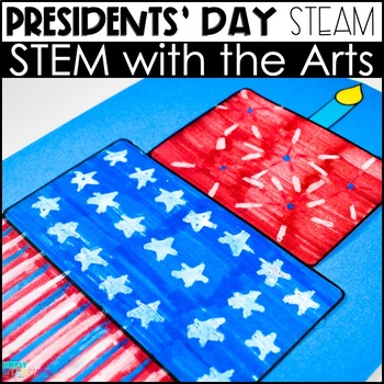 Preview of President's Day Craft with Reading Passages and STEM Activities