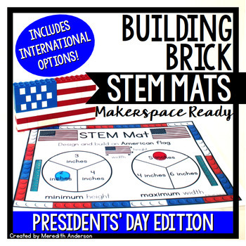 Preview of Presidents' Day STEM Center for Building Bricks