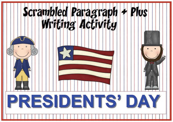 Preview of Presidents' Day Scrambled Paragraph + Plus