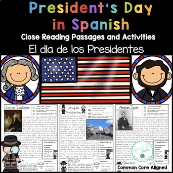 Preview of President's Day in Spanish/El Día de los Presidentes